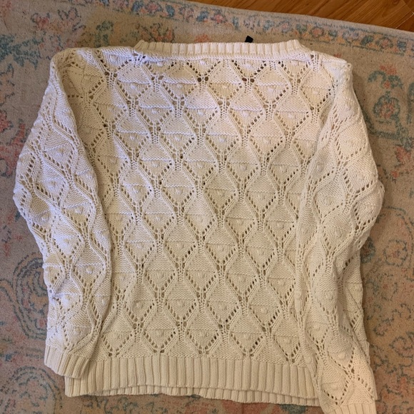 White Tommy Hilfiger Sweater size large - Picture 4 of 5